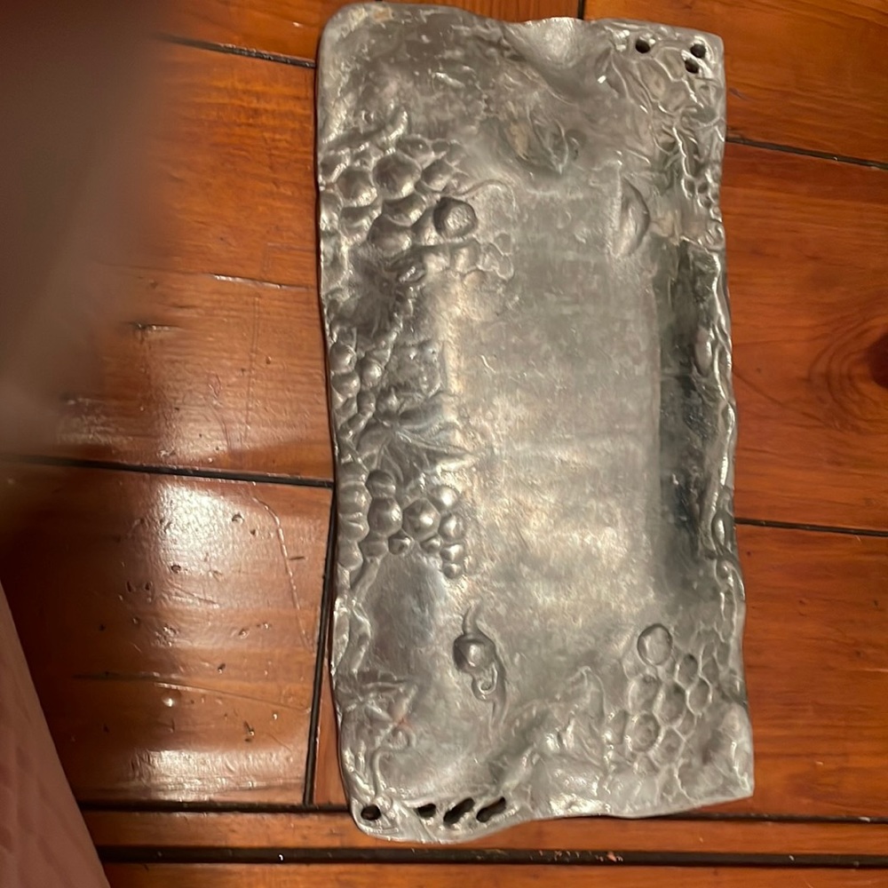 Antique silver tray 6 x 11 inches
